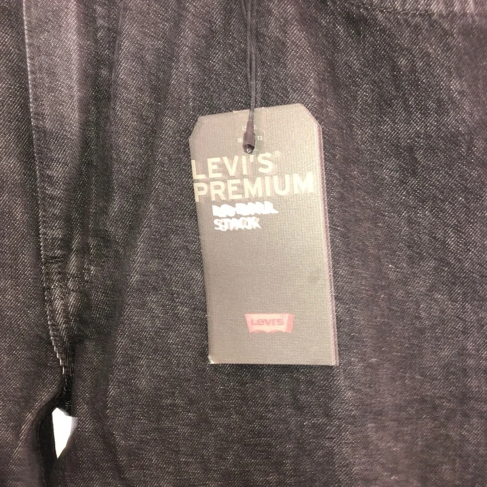 NWT LEVIS Lo-Ball Stack BLACK DENIM Jeans Sz 40